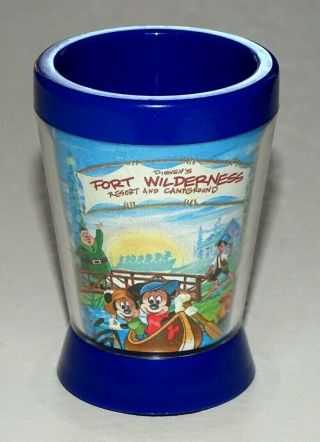 Vintage Disney Fort Wilderness Campground Mickey Plastic Toothpick Holder