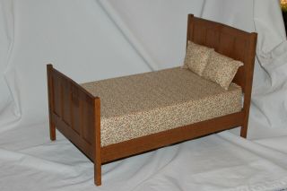 Rare Vintage Stickley T C Timber Mission Style Oak Arts & Crafts Miniature Bed