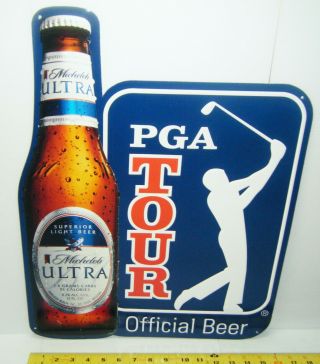 Pga Tour Official Beer Michelob Ultra Metal Sign