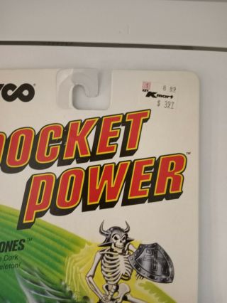 Vintage 1988 Tyco Pocket Power Glo - Bones Skeleton Figure, 3