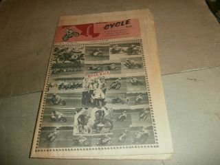 1971 Maryland Cycle News Motorcycle Newspaper Gary Nixon Evil Evel Knievel