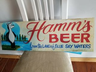 Hamms Beer Sign Vintage Style Pub Display Man Cave Garage
