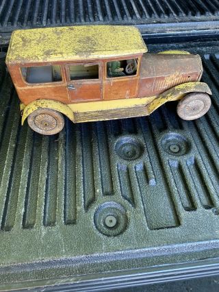 Vintage Tippco German Tin Toy Limo Car 15” 3