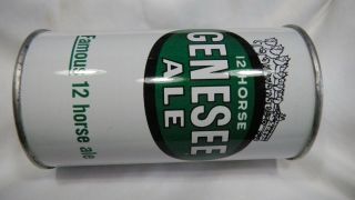 Flat Top Beer Can Genesee 12 Horse Ale 68 - 22 Rochester Ny Perfect