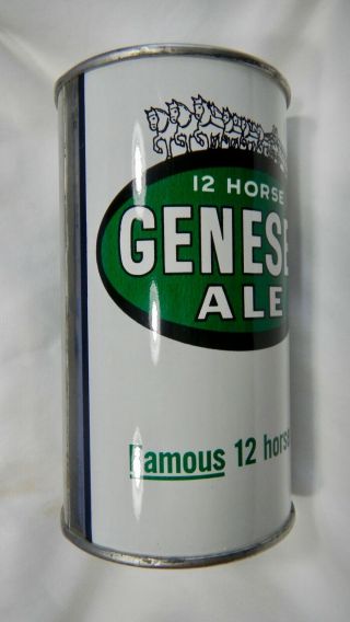 FLAT TOP BEER CAN GENESEE 12 HORSE ALE 68 - 22 ROCHESTER NY PERFECT 3