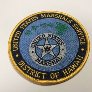 United States Marshal Service District Of Hawaii Shoulder Patch