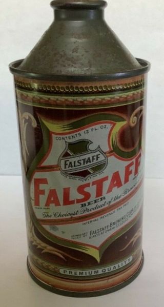 Falstaff Beer Cone Top Can St.  Louis Mo Omaha Orleans Conetop Spout Brewery