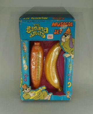 1973 The Banana Splits Musical Set Plastic Toys