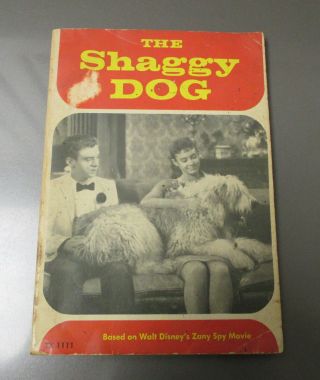 1974 The Shaggy Dog Tx1111 Walt Disney Paperback Vg - 6th Printing