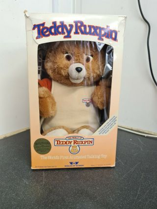 Teddy Ruxpin Metal Tape Player Fully Worlds Of Wonder 80s Toy Boxed