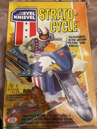 Vintage Ideal Evel Knievel Strato Cycle Boxed 1970’s - Scarce