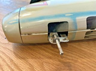 TIPPCO,  VERY RARE MERCEDES W196 RACING CAR,  FRICTION,  TIN TOY,  GERMANY,  37cm 6