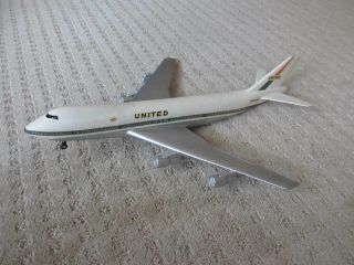 Vintage Large United Airlines Boeing 747 Model Airplane