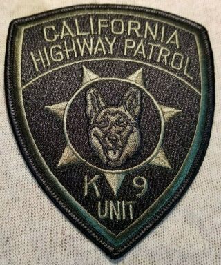 Ca California Highway Patrol K - 9 Unit Patch