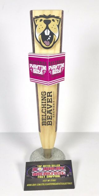 Belching Beaver Brewery Deftones Phantom Bride Beer Tap Handle 10” Tall -