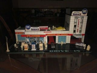 Vintage Marx Sears Allstate Happi Time Service Station With Elevator & Bell Toy