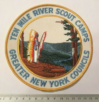 Greater York Council Ten Mile River Scout Camps Back Patch Boy Scouts Bsa