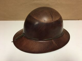 Vintage M - S - A Skullgard Type K Miners Hard Boiled Fiberglass Hard Hat Full Brim