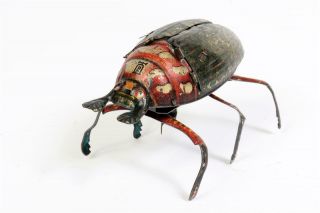 Vintage C1900 " Lehmann " Tinplate Clockwork Beetle  2115