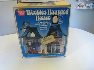 Vintage Romper Room Weebles Haunted House W.  Box And Bag