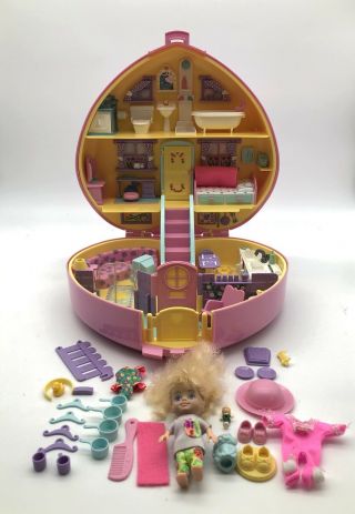 Vintage 1992 Bluebird Lucy Locket Polly Pocket Dreamhouse - 100 Complete