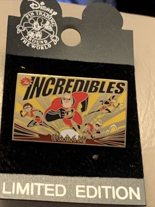 Disney 2004 Cast Exclusive Opening Day The Incredibles Le 1500 Pin - Pins