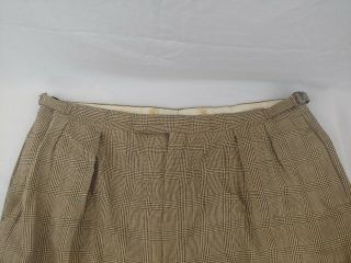 VINTAGE Polo Ralph Lauren Made in Italy - Pleated Cuffed Flax Wool Pants - 42x34 3