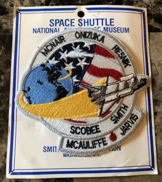 1986 Nasa Space Shuttle Challenger Sts - 51 - L Patch,  As Purchased At Smithsonian