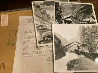 Denver And Rio Grande Western Railroad Company Press Kit 1954 Press Photos Rare