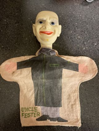 1964 Addams Family Uncle Fester Puppet Filmways T.  V Prod Inc Ideal Toy Corp Rare