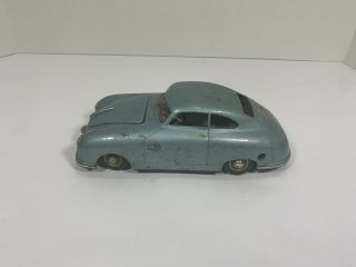 Jnf Prototype Porsche 356 Coupe Windup Germany Tin Toy Car Vintage Repair/parts