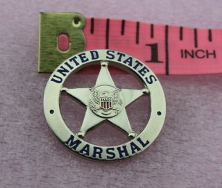 Us Marshal Lapel Hat Pin - Silvery