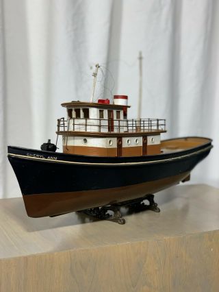 Vintage " Cheryl Ann " Tugboat Rc Model Boat From The 1954 Tv Show " Waterfront "