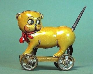 Scarce Penny Toy Dog By J.  Distler Of Germanynew Listing