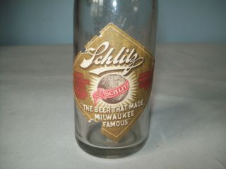 Antique Embossed J.  G.  Gahm Boston Beer Bottle With Schlitz Label Scarce