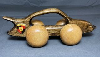 Vintage Porsche 911 Turbo Wooden Back And Body Massager Man Cave Gift