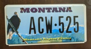 Montana Raptor Center Specialty License Plate