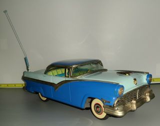 SWELL Yonezawa Ford Fairlane Coupe Tin Friction toy car Made in Japan 1950 ' s 3
