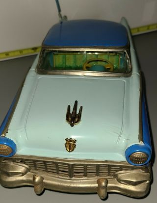 SWELL Yonezawa Ford Fairlane Coupe Tin Friction toy car Made in Japan 1950 ' s 6