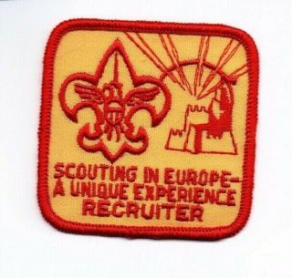 Boy Scout Transatlantic Council Tac Recruiter Patch