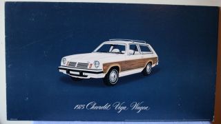 Vintage 1975 Chevrolet Vega Wagon Chevy Dealer Poster Heavy Cardboard 32 " X18 "