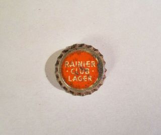 Rainier Club Lager Cork Beer Cap Rainier San Francisco California Tough