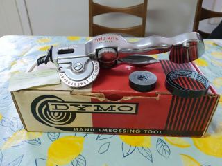 Vintage Dymo Mite Label Tapewriter Hand Embossing Tool Patent Pending