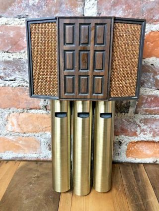 Vtg Mcm Rittenhouse Sears 4 - 8 Note Door Chime 3 Brass Tubes Wired