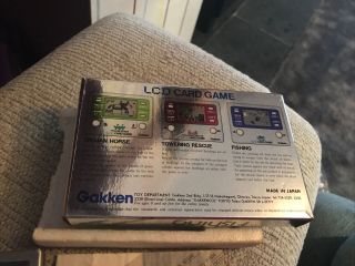 gakken game Fishing LCD Card Game 3
