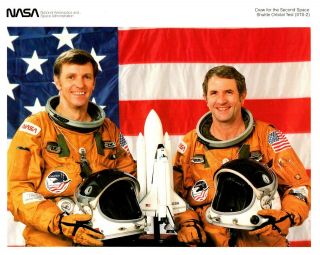 Official Nasa Space Shuttle Sts - 2 Crew Photo 8x10,  Joe Engle/richard Truly