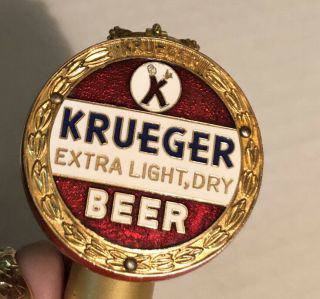 Vintage Krueger (extra Light,  Dry) Beer Ball Tap Knob