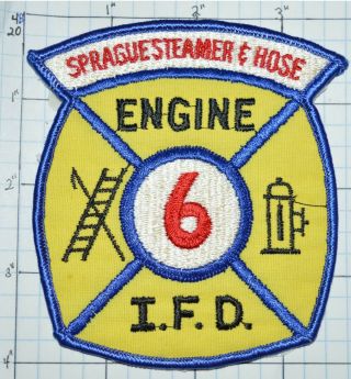 York Ithaca Fire Dept Sprague Steamer & Hose Engine 6 Ifd Patch