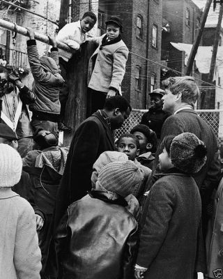 Senator Robert F.  Kennedy Rfk At Playground York City 1966 8x10 Photo