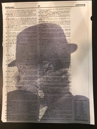 8x10 Malcolm X Dictionary Art Print
